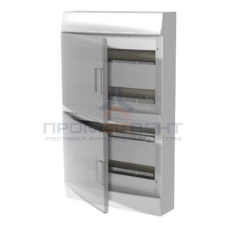 Бокс настенный ABB Mistral41 72М прозрачная дверь с клеммным блоком