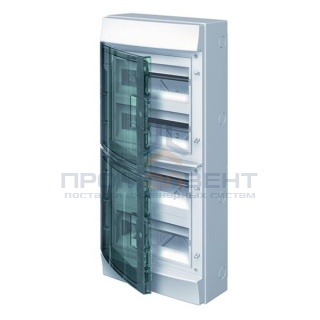 Влагозащищенный настенный бокс ABB Mistral65 48М прозрачная дверь с клеммным блоком