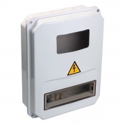 Корпус пластиковый влагозащищенный IP55 ЩУРн-П 3/10 на 3-х фазный счетчик и 10 модулей ИЭК