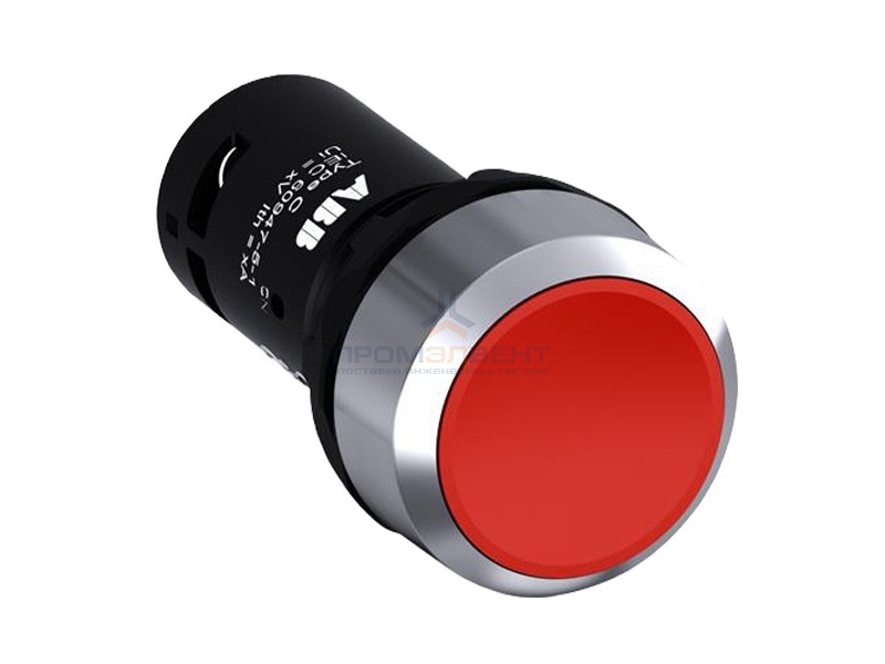 Кнопка ABB CP1-30R-11 красная без фиксации 1НО+1HЗ