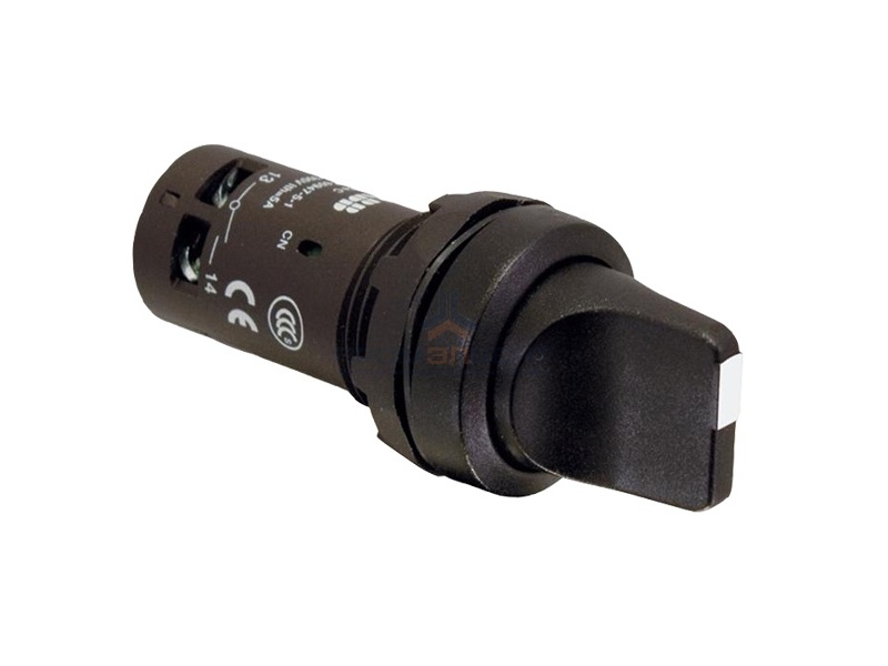 Переключатель ABB C2SS1-30B-11 2-х позиционный черный 1НО1НЗ (45 градусов) с фиксацией